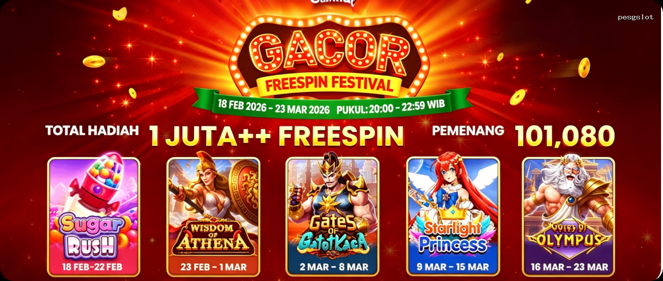 Login pesgslot Sekarang Bonus Melimpah